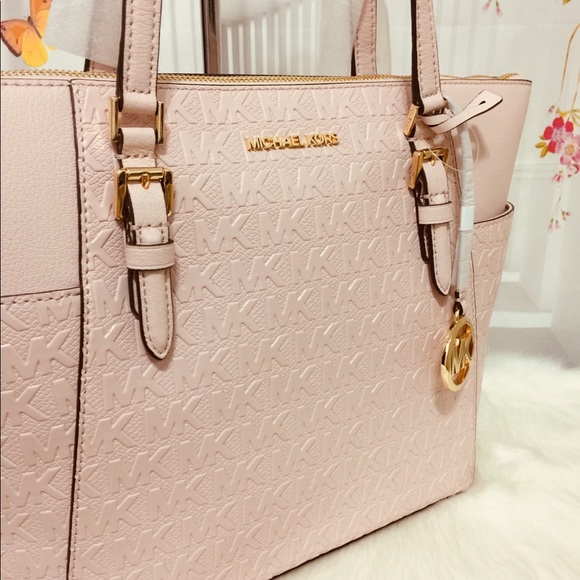 Michael Kors Handbags - Michael Kors Charlotte Debossed Tote Bag